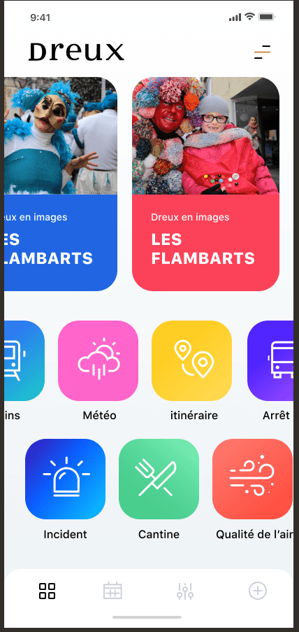 Dreux app mobile